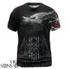 Viking Shirt Vegvisir Wolf Fenrir