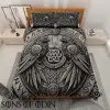 Viking Bedding Set Huginn and Muninn Thor Jormungand