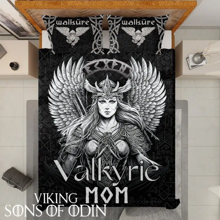 Viking Bedding Set Valkyrie Mom