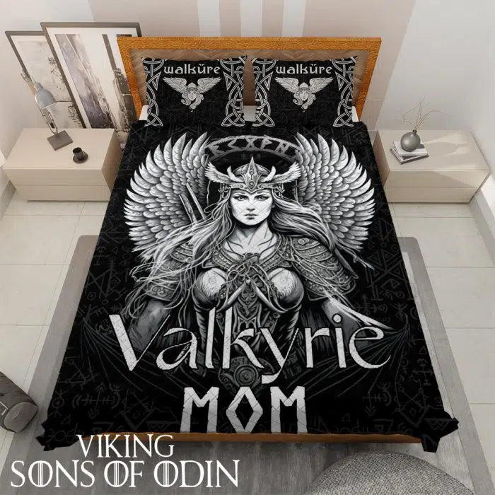 Viking Bedding Set Valkyrie Mom