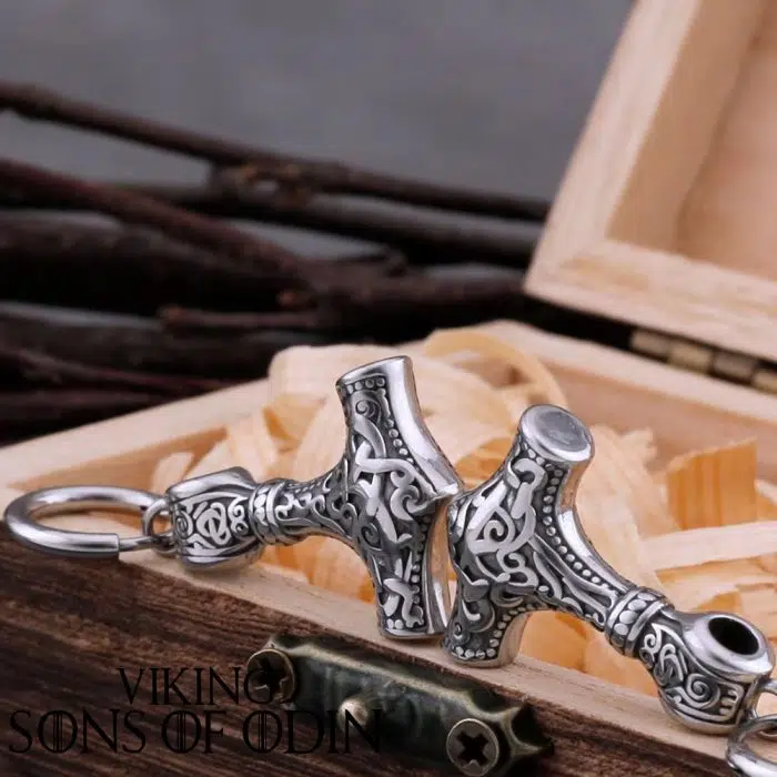 Viking Earrings Mjölnir Thor’s Hammer Norse Jewelry