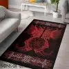 Viking Rug Raven Raven Huginn and Muninn