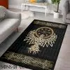 Viking Rug Raven Raven Vegvisir