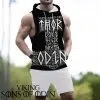 Viking Workout Hooded Tank Top Thor Berserek Valhalla